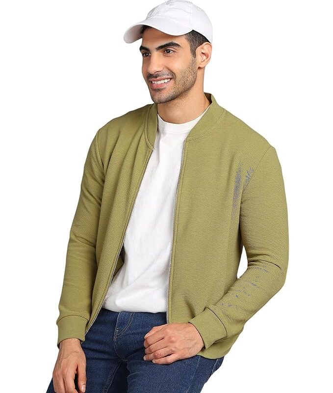 Clothing Men's Solid Corduroy Front Zipper Jacket