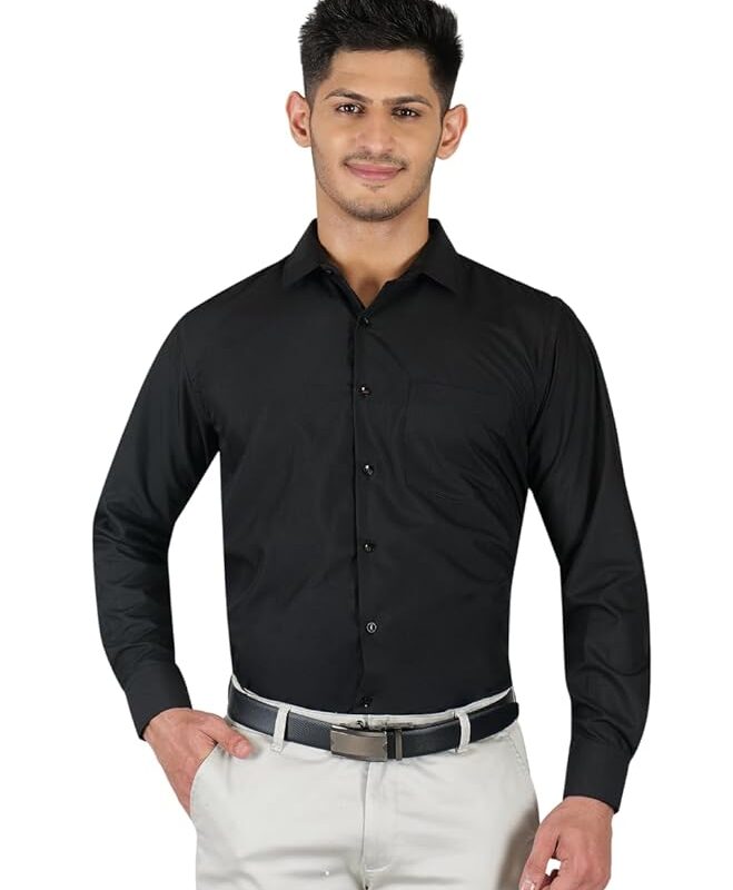 Slim Fit Solid Formal Shirt