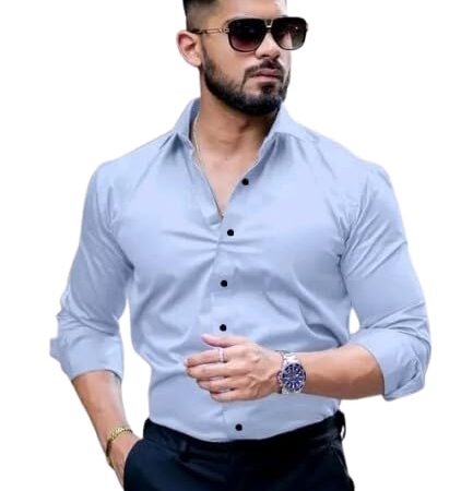 Stylish Men’s Luster Cotton Blend Shirt - Comfortable