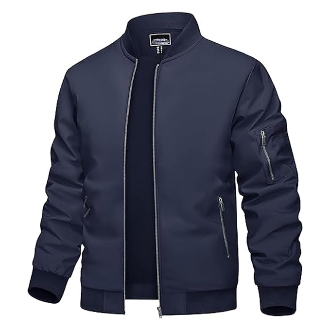 Jackets for Winter, Lightweight Bomber Jacket, Full Sleeve