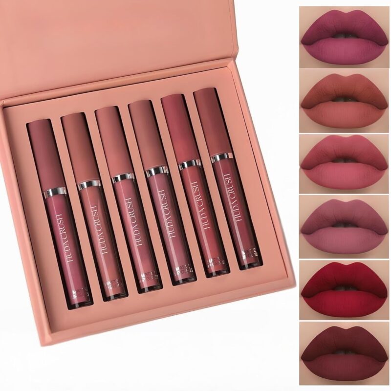 6-Piece Liquid Matte Nude Lipstick Set