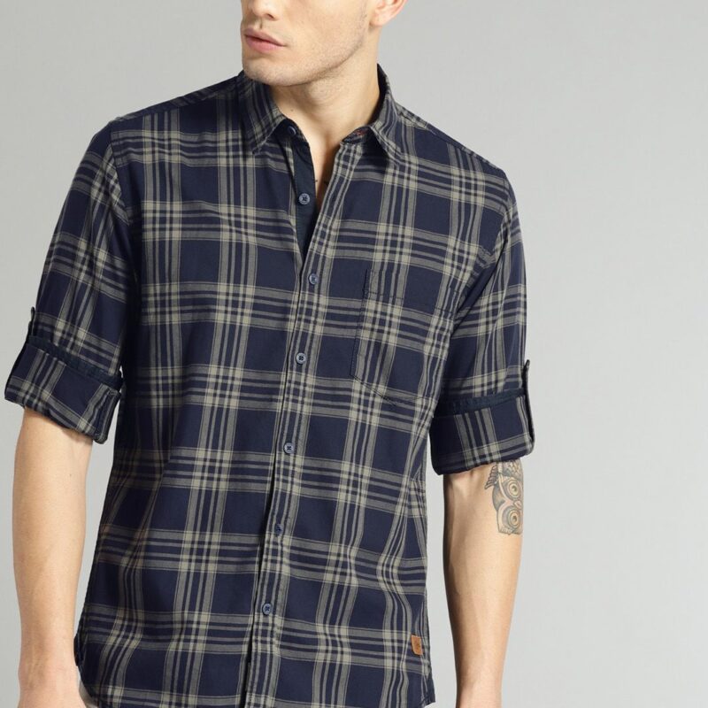 Men Regular Check Casual Shirt