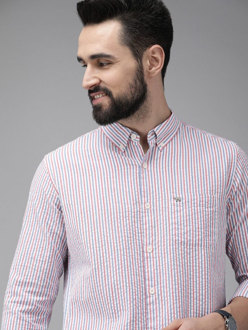 Striped Slim Fit Cotton Shirt