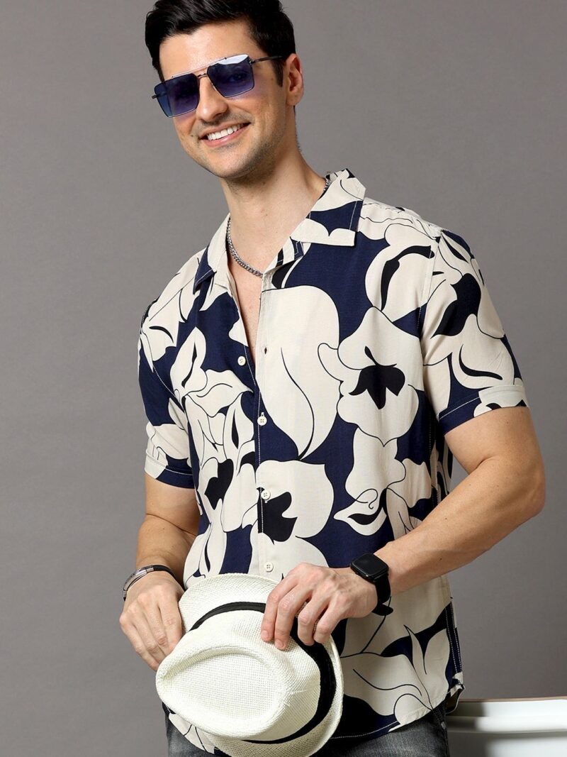 Printed Slim Fit Casual Shirt