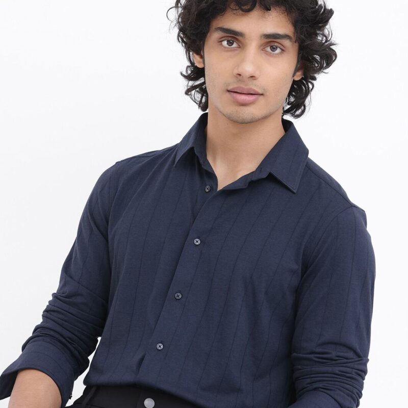 Men Vert Ls Striped Shirt
