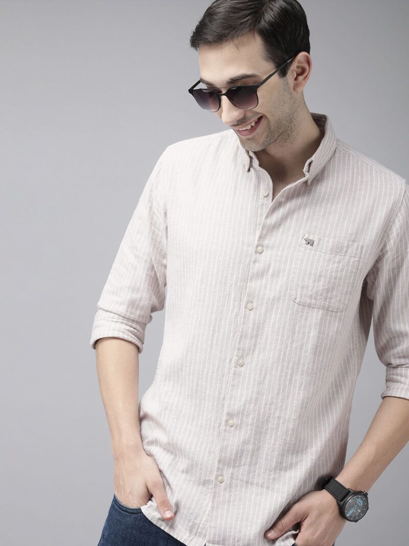 Slim Fit Linen Casual Shirt