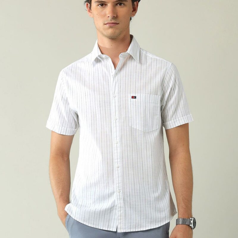 Slim Fit Cotton Casual Shirt