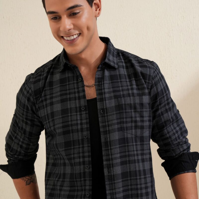 Men Slim Fit Casual Shirt