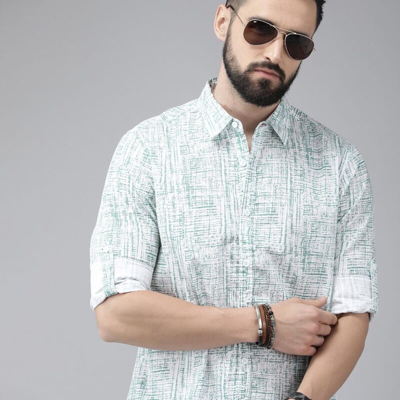 Abstract Printed Casual Shirt