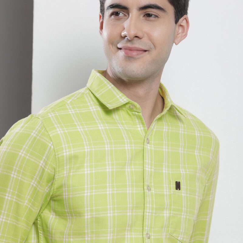 Checked Cotton Casual Shirt
