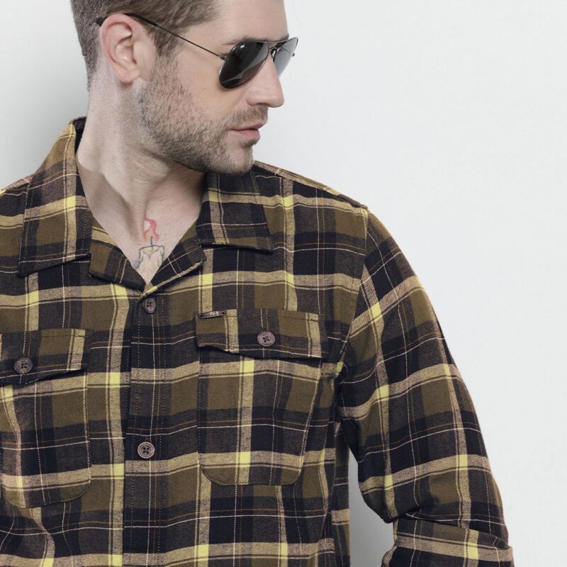 Cotton Checked Casual Shirt