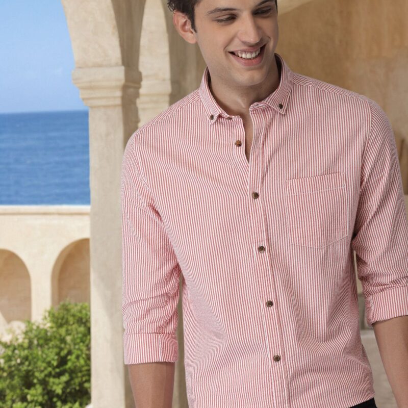 Men Slim Fit Casual Shirt